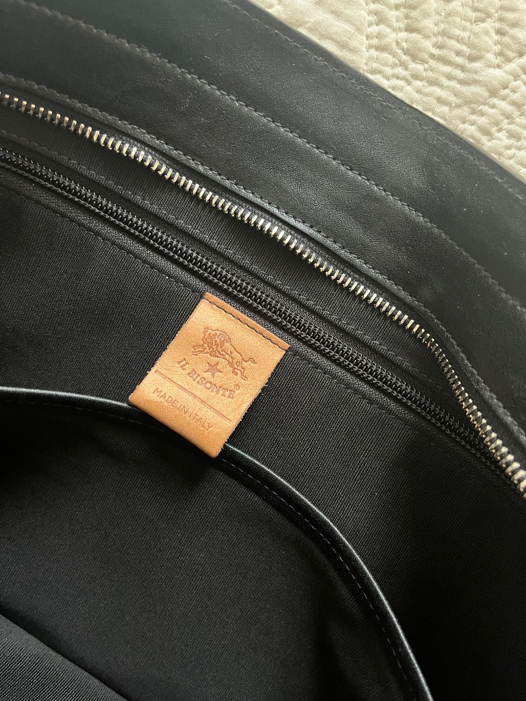 Il Bisonte Black Leather Tote — image 7 of 8